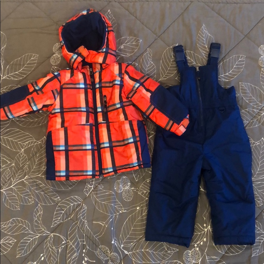 Rugged Bear Snow Jacket and bib snowpants set 2T